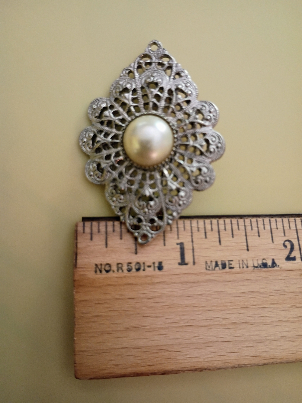 3 Vintage Brooch Pins Marcasite Pearl CZ - Bird Flower Pearl, Very Good Cond! - Picture 10 of 12